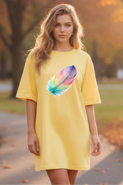 HOFFNUNG Γυναικείο νυχτικό με κοντό μανίκι και λαιμόκοψη ποδηλάτου