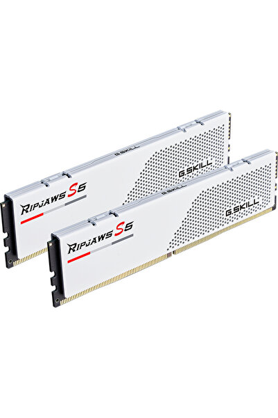 G Skill Memorie RAM G.Skill Ripjaws S5 DDR5 32GB 6000MHz CL30 Dual-Kit Alb