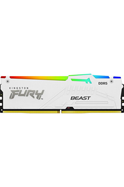 Kingston Memorie RAM FURY Beast RGB White 32GB DDR5 6000MHz CL36