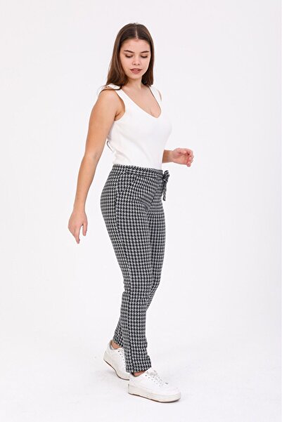Sea Queen Women's Plus Size High Waist Sash Print Camisole Pants