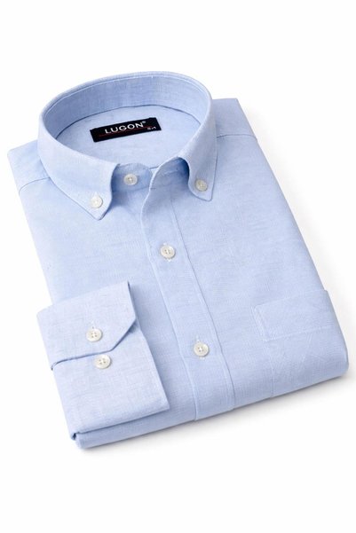 CLASSİCS MEN Lugon Classic Regular Fit Long Sleeve Men's Shirt 7612