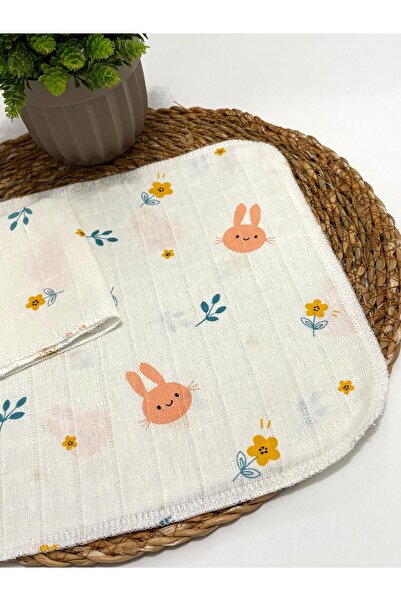 LUMİBABY BUTİK 2 Layers of Muslin Mouth Wipes (8 Pieces)