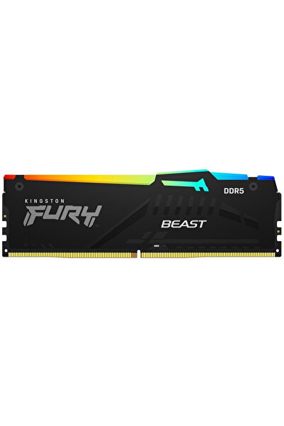 Kingston Μνήμες RAM FURY Beast Black RGB 64GB (2x32GB) DDR5 5600MHz CL40 32Gb...
