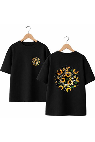 playwear Μπλουζάκι με σχέδιο λουλουδιών σε σχήμα φεγγαριού, με στάμπα στην πλ...