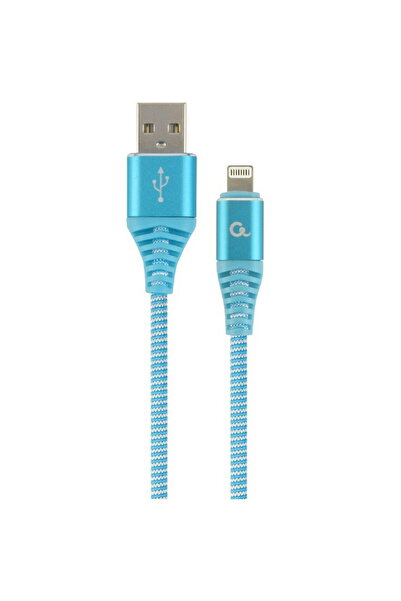 Gembird Cablu USB 2.0 la Lightning, 1m, Albastru Alb