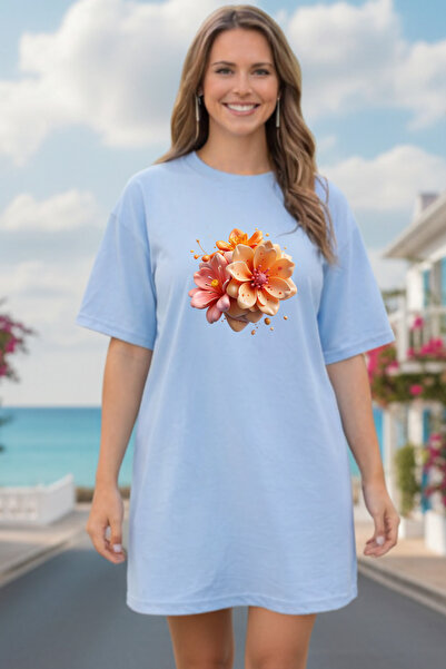 HOFFNUNG Women's Short Sleeve Crew Neck Dress Nightgown