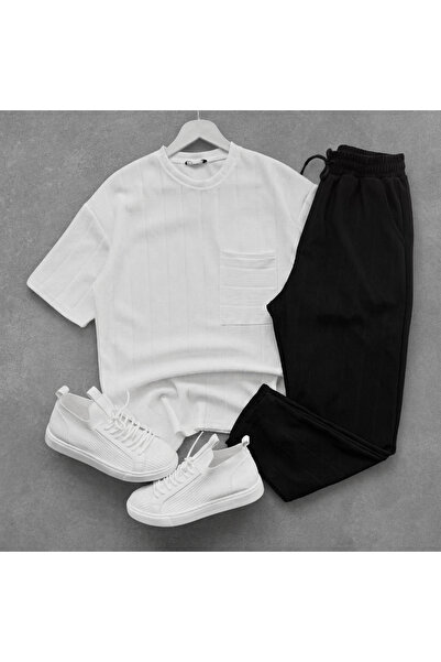 viperkombin Corduroy T-Shirt and Sweatpants Set 2-Piece Set Full Fit