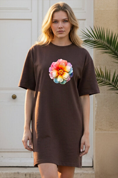 HOFFNUNG Γυναικείο νυχτικό με κοντό μανίκι και λαιμόκοψη ποδηλάτου