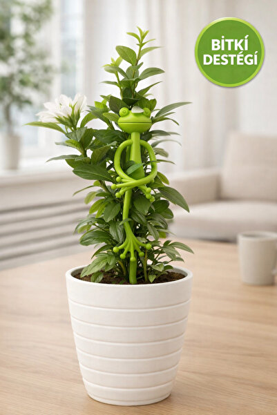 MEDUSHOP Esnek Kurbağa Bitki Destek Aparatı Saksı Çiçek Tutucu Bükülebilir Bi...