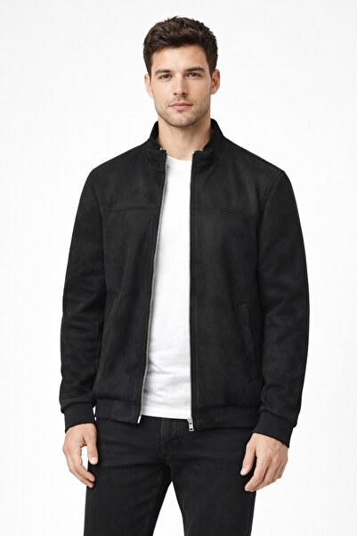 DYNAMO Ανδρικό αθλητικό παλτό από σουέτ με κανονική εφαρμογή και γιακά, εποχι...