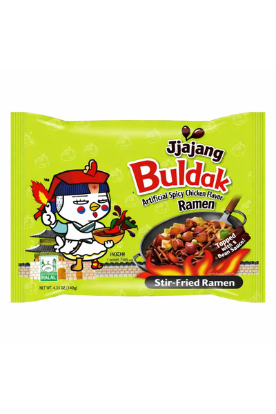 buldak jjajang korean black bean sauce ramen 140 g (HELAL)