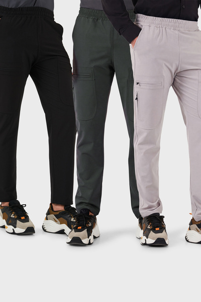 Buratti Ανδρικό παντελόνι Normal Fit με τσέπη Cargo, ελαστική μέση, για Trekk...