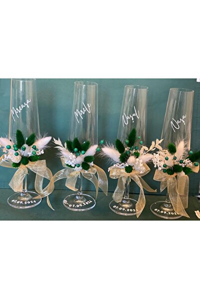 MIKKA STYLE Ποτήρια νύφης και γαμπρού MKSP111