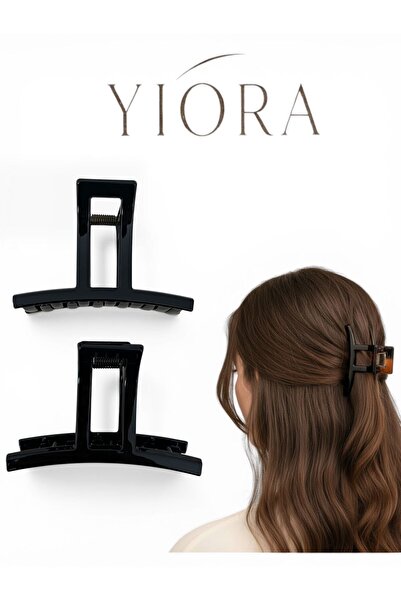 yiora Κλιπ μαλλιών - Μαύρο - Απλό