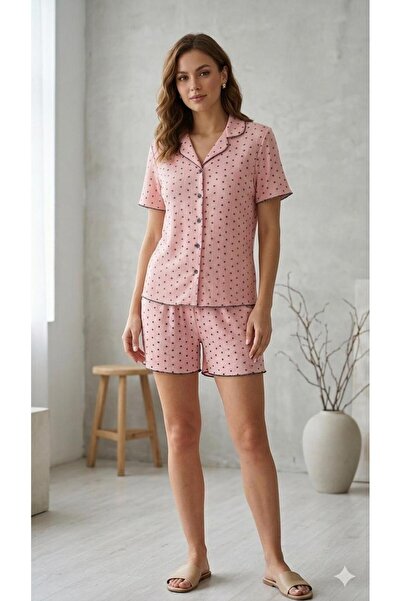 sleeproom ΓΥΝΑΙΚΕΙΟ ΣΕΤ ΠΙΤΖΑΜΑΣ ΜΕ ΚΟΝΤΑ ΜΑΝΙΚΙΑ, ΣΧΕΔΙΑΣΜΕΝΟ ΚΟΥΜΠΩΤΟ ΣΟΡΤΣ