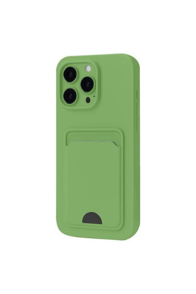 Generic Brand Apple iPhone 16 Pro Case Kelvin Silicone with Business Card Hol...