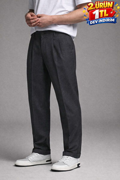 DAMGA JEANS Παντελόνι - Γκρι - Basic