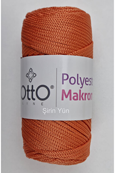 Otto %100 Polyester Örgü İpi - Çanta ve Makrome İpi - Turuncu