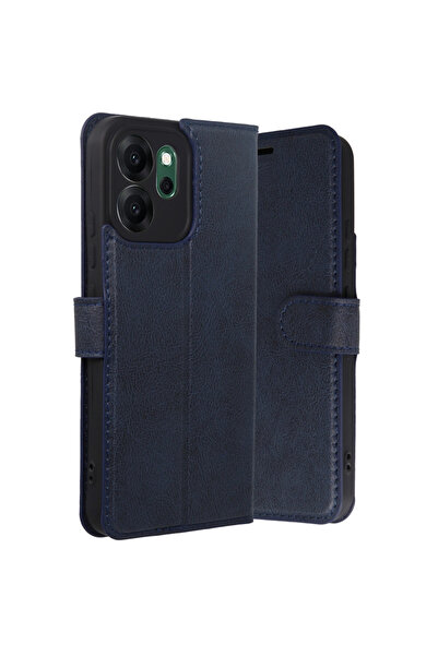 eco port Oppo Reno 14f Trend S Plus Kapaklı Kılıf - Lacivert