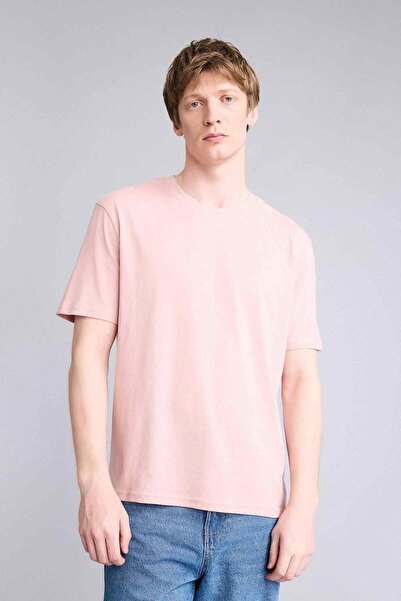 DeFacto New Regular Fit 100% Cotton Basic T-Shirt V7699Az26Sp