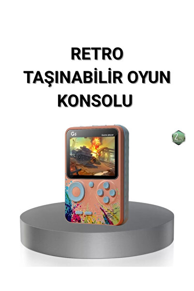 Genel Markalar Retro Taşınabilir Oyun Konsolu 500 Klasik Oyunlu, 3.0 İnç Renk...