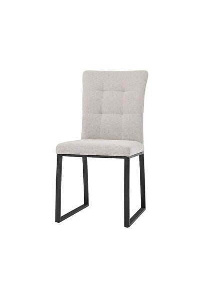 Midland Dining Chair Set of 2 - Beige/Black