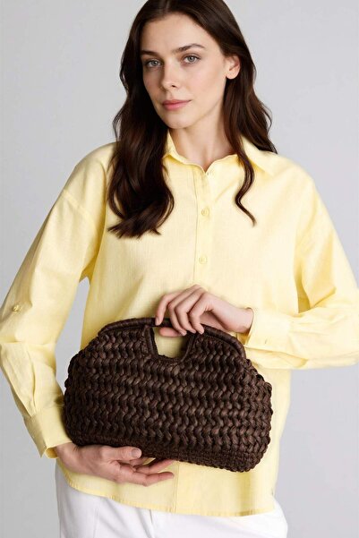 DeFacto Women's Straw Shoulder Bag G4585Axns