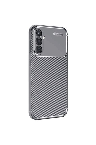 Generic Brand Samsung Galaxy A26 Case Auto Focus Carbon Cover - Gray