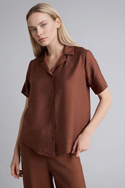 DeFacto Πουκάμισο - Καφέ - Casual