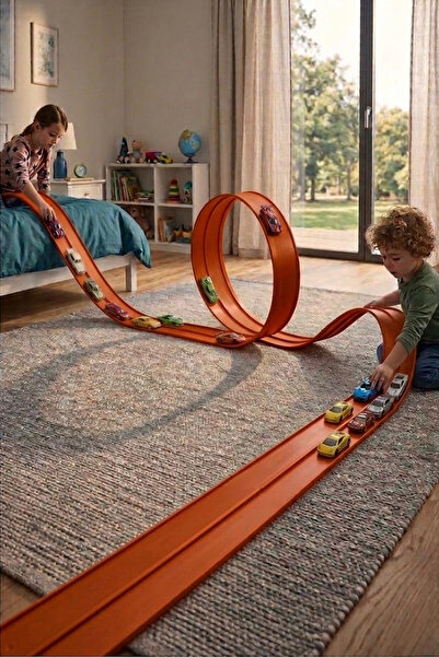 Hyd Oyuncak Go Track Esnek Yarış Pisti Kıvrılabilen Aksiyon Pisti 4.5 Mt Flex...