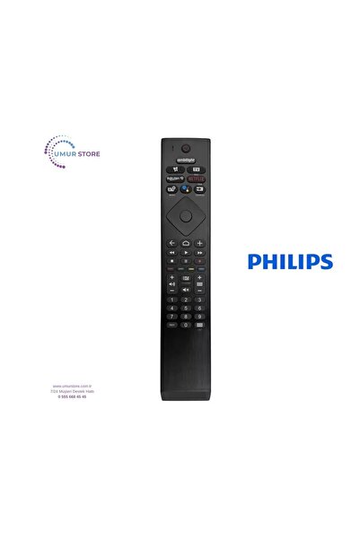 Herz Philips İle Uyumlu Model 70PUS8545/12 Mikrofonlu Ses Komutlu Smart Tv Ku...