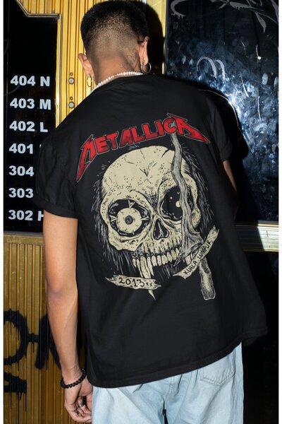 SEVBANO Μπλουζάκι Unisex Oversize με στάμπα στην πλάτη του συγκροτήματος Meta...