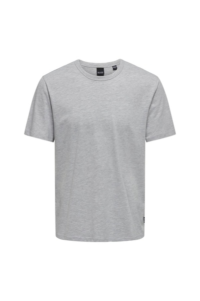 Only & Sons Ανδρικό μπλουζάκι με λαιμόκοψη O, απλό λευκό 22026726 ONSSMART LI...