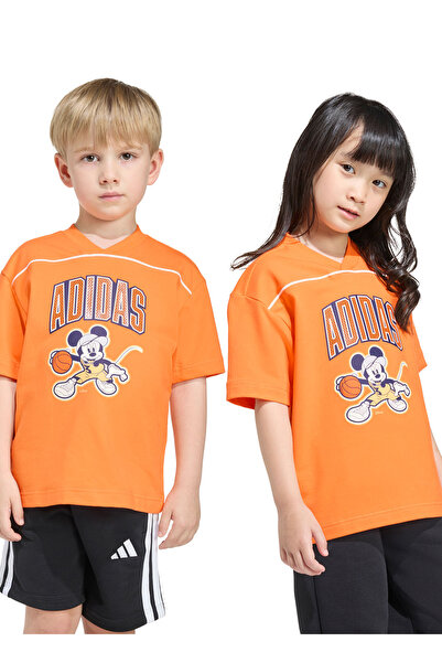 adidas Πορτοκαλί αγορίστικο μπλουζάκι με στάμπα JZ3558-LK DY MM T