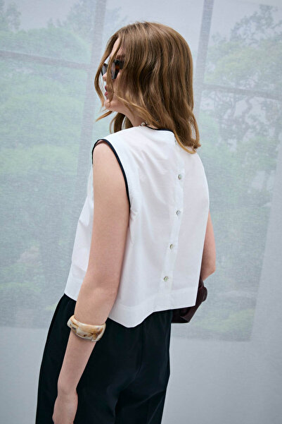 Lufian Γυναικεία μπλούζα Karmına σε λευκό χρώμα