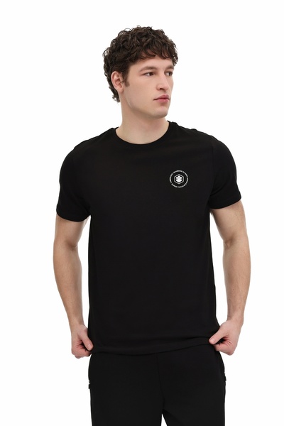 lumberjack ML THANOS 11KLR-01 6FX Siyah Erkek Kısa Kol T-Shirt