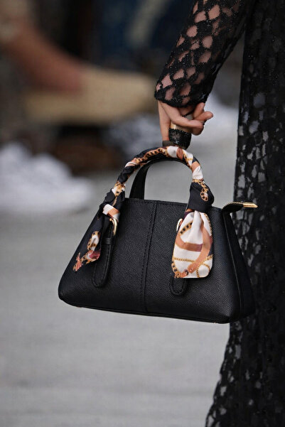 Pratsska - Mini Hand and Shoulder Bag with Scarf Detail