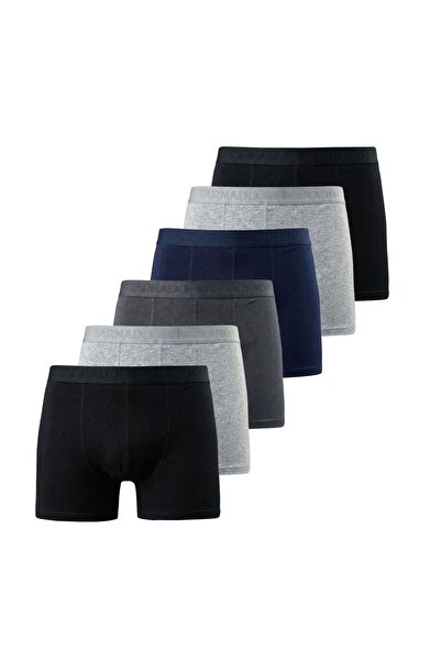 luxtornado Ανδρικό Boxer Cotton Lycra Stretch Fabric, Συσκευασία 6 τεμαχίων