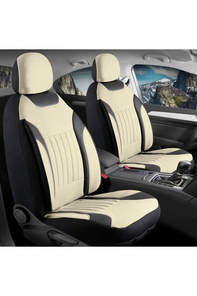 Startcar غطاء مقعد السيارة من نوع Hyundai Tucson Tay Feather مع سحاب أمامي وخ...