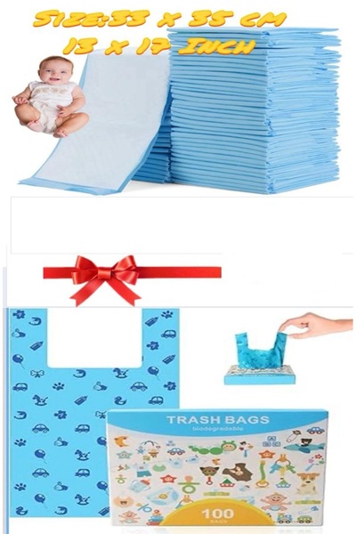 Generic 2in1 Baby Gift 100 Pcs small Disposable Changing Pad ,100 Count Diape...