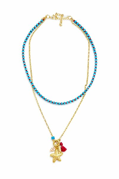 Venus Design 2 Pieces Bead Necklace