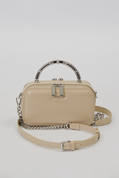 Lale Butik Τσάντα ώμου - Κρέμα - Ψεύτικο δέρμα