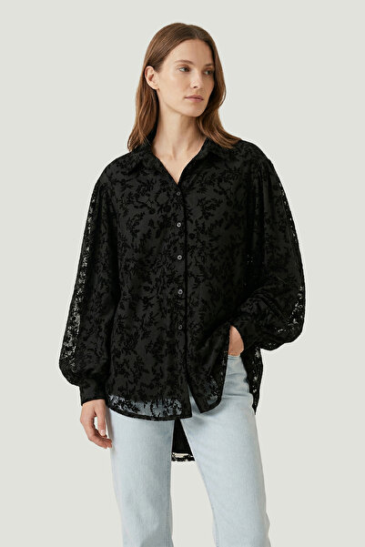 Suede Style Πουκάμισο - Μαύρο - Casual