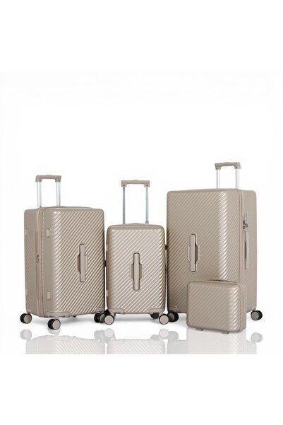 AVIATOR Unique Design Shatter Resistant Pc Luggage Sets 4 Pcs Travel Bags Sui...