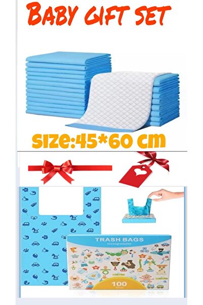 Timoo Baby Gift 2in1 50 Pcs Medium Disposable Changing Pad,100 Count Diaper B...