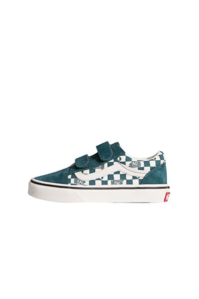 Vans OLD SKOOL V GEO CHECK K ΠΑΠΟΥΤΣΙΑ MYSTIC MOSS