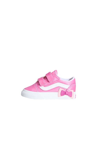 Vans OLD SKOOL V BOW TOD ΠΑΠΟΥΤΣΙΑ ΡΟΖ ΦΙΖ