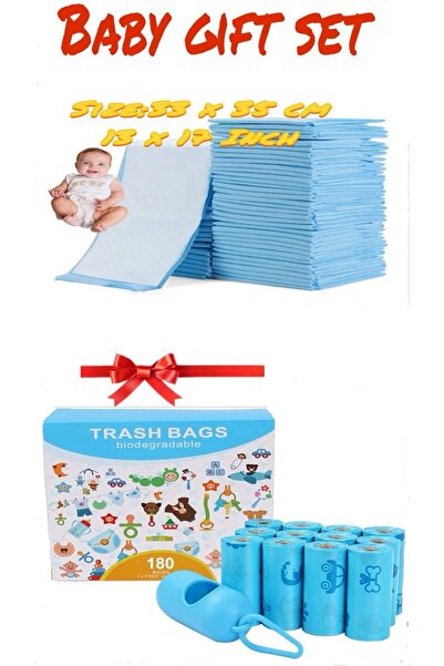 Generic Combo Baby Gift 100 Pcs small Disposable Changing Pad,180 Count scent...