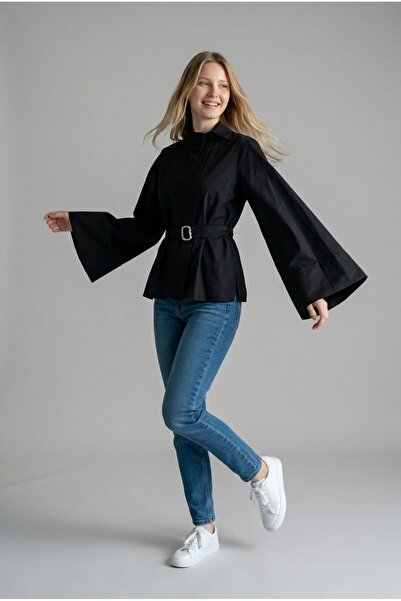 WYNA BOUTİQUE Πουκάμισο - Μαύρο - Casual