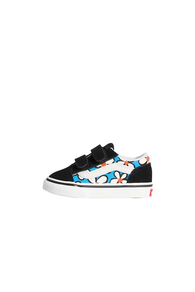 Vans OLD SKOOL V ΖΩΓΡΑΦΙΣΜΕΝΑ FLORAR TOD ΠΑΠΟΥΤΣΙΑ ΦΩΤΕΙΝΟ ΑΖΟΥΡΙ